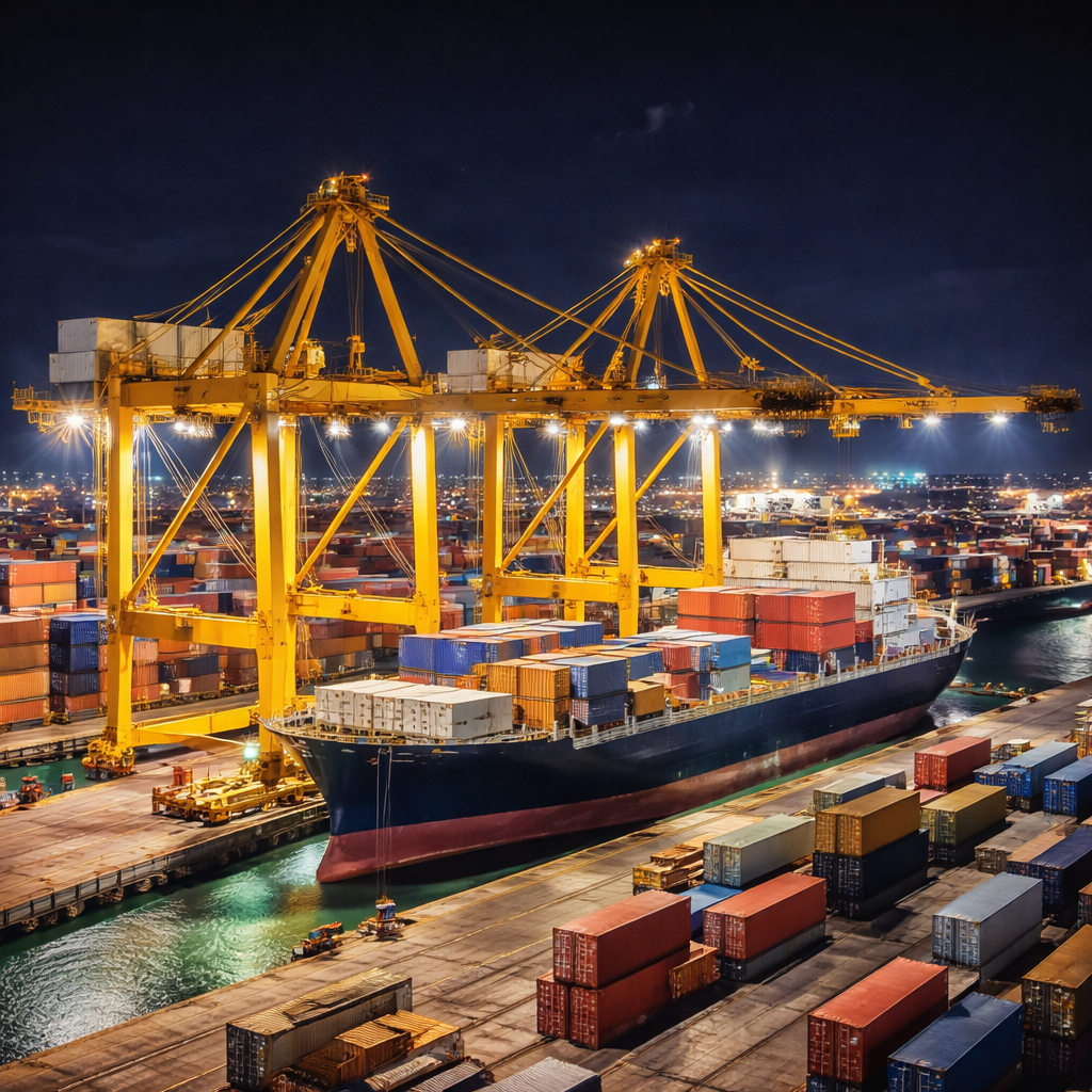 Iluminación en puertos marítimos: soluciones técnicas para grúas y entornos portuarios