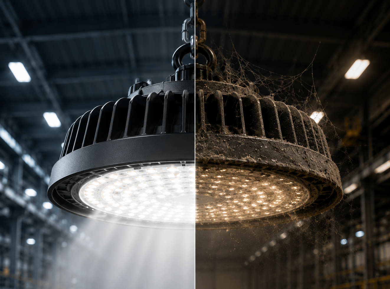 ¿Por qué algunas luminarias LED industriales no duran lo que prometen?